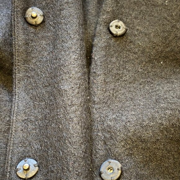 CYNTHIA ROWLEY BLACK COLOR (100% Wool) Coat with Snaps - 3x - Picture 5 of 16